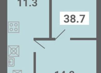 Продается 1-ком. квартира, 38.7 м2, поселок Мещерино, улица 4-й квартал, 21