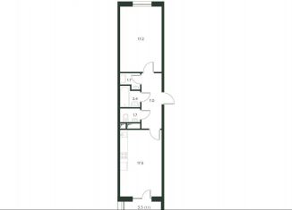 Продажа 2-ком. квартиры, 48.6 м2, деревня Лобаново