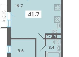 Продам 1-ком. квартиру, 41.7 м2, поселок Мещерино, улица 4-й квартал, 21