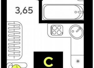 Квартира на продажу студия, 21.9 м2, Тюмень