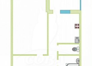 Продаю 1-комнатную квартиру, 38 м2, Тюмень, Вятский проезд, 28