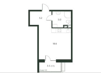Продажа квартиры студии, 29.9 м2, деревня Лобаново, Новая улица