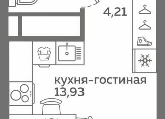Продам квартиру студию, 21.2 м2, Тюмень