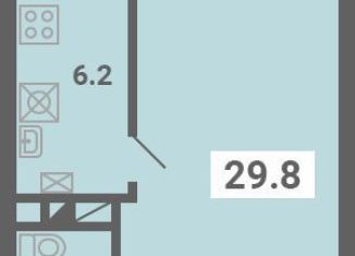 1-ком. квартира на продажу, 29.8 м2, поселок Мещерино, улица 4-й квартал, 18
