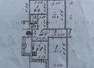 Продаю трехкомнатную квартиру, 76.1 м2, Йошкар-Ола, Транспортная улица, 4, 5-й микрорайон