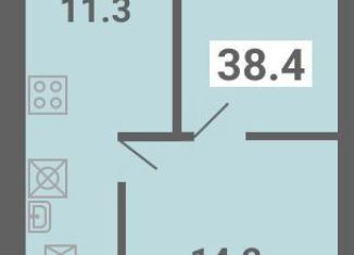 Продам 1-ком. квартиру, 38.4 м2, поселок Мещерино, улица 4-й квартал, 21