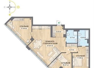 Продам 4-комнатную квартиру, 110.3 м2, Екатеринбург, улица Маршала Жукова, 16