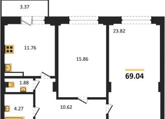 Продам 2-ком. квартиру, 69 м2, Воронеж, улица 20-летия Октября, 30