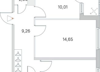 Продам 2-комнатную квартиру, 53.7 м2, городской посёлок Янино-1, ЖК Ясно-Янино