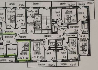 Продается 2-ком. квартира, 55 м2, Красноярск, Норильская улица, 3Ж, ЖК Глобус-Юг