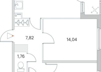 Продается 2-комнатная квартира, 58.2 м2, Ленинградская область