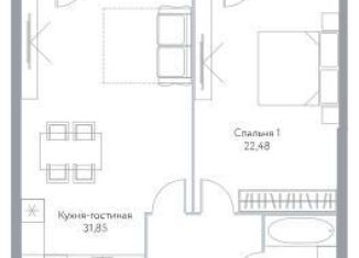 Продается однокомнатная квартира, 74.9 м2, Москва, метро Алексеевская, проспект Мира, 95