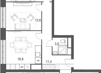 Продается 3-ком. квартира, 101.5 м2, Москва, проезд Серебрякова, 11-13к1, ЖК Сильвер