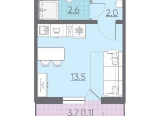 Квартира на продажу студия, 19.2 м2, Санкт-Петербург, ЖК Цветной Город