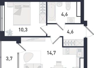 Продам 1-комнатную квартиру, 36 м2, Екатеринбург, метро Площадь 1905 года