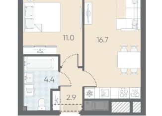 Продажа 1-комнатной квартиры, 35 м2, Санкт-Петербург, метро Ладожская