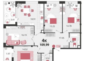 Продажа 4-комнатной квартиры, 110 м2, Краснодарский край