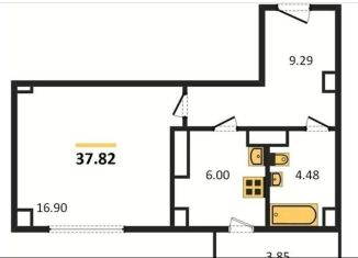 Продаю 1-комнатную квартиру, 38 м2, Ростов-на-Дону, ЖК Сокол Град, проспект 40-летия Победы, 63/17с4