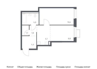 Продается однокомнатная квартира, 41 м2, Приморский край, улица Сабанеева, 1.1