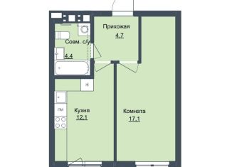 Продажа однокомнатной квартиры, 38.1 м2, Ижевск, Северо-Западный жилой район