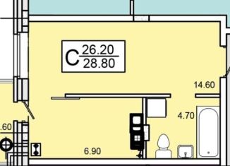 Продается квартира студия, 28.8 м2, Курск, Сеймский округ