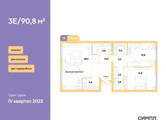 Продам 2-комнатную квартиру, 91.6 м2, Тюмень, улица Республики, 204к11