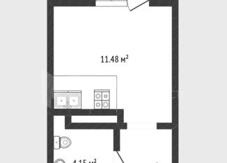 Продам квартиру студию, 18.8 м2, деревня Дударева, улица Сергея Джанбровского, 4, ЖК Андерсен Парк