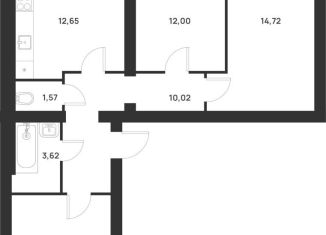 Продажа трехкомнатной квартиры, 71.6 м2, Тула