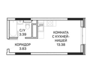 Квартира на продажу студия, 20.6 м2, Москва, район Бибирево, улица Корнейчука, 27с7