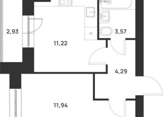 Продаю 1-комнатную квартиру, 34 м2, Тула