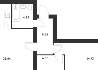 Продам 1-комнатную квартиру, 55.7 м2, Тула