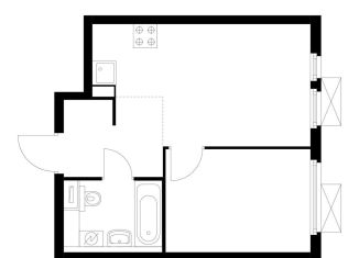 Продается 2-ком. квартира, 32.8 м2, Москва, ЖК Второй Нагатинский, жилой комплекс Второй Нагатинский, к1.1