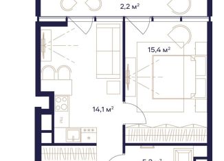 Продается 1-ком. квартира, 43.1 м2, Москва, метро Ботанический сад, жилой комплекс Союз, к4