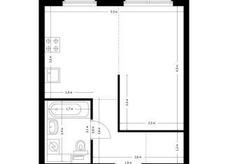 Продаю 1-ком. квартиру, 32.4 м2, Люберцы, ЖК Жулебино Парк