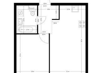 Продается 1-ком. квартира, 36.1 м2, Люберцы, ЖК Жулебино Парк