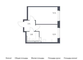 Продается однокомнатная квартира, 34.6 м2, поселение Рязановское, ЖК Алхимово, жилой комплекс Алхимово, к13