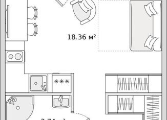 Продаю квартиру студию, 30.8 м2, Санкт-Петербург, Приморский район