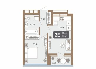 2-комнатная квартира на продажу, 36.4 м2, Свердловская область