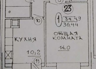 1-комнатная квартира на продажу, 35.6 м2, село Тамбовка, Ленинская улица