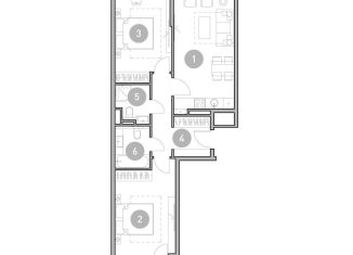 Продам 3-ком. квартиру, 74.5 м2, Москва, Михалковская улица, 50, станция Коптево