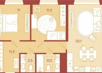 Продается трехкомнатная квартира, 62.1 м2, Пензенская область, Минская улица, 25