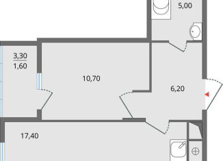 Продам двухкомнатную квартиру, 48.3 м2, Липецкая область