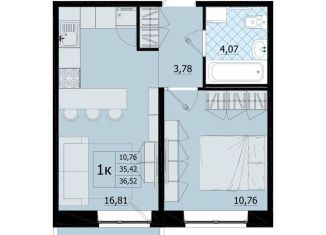 Продается 1-ком. квартира, 36.5 м2, Бугры