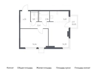 Продажа однокомнатной квартиры, 48.3 м2, Московская область, проспект Василия Мамрова, 6