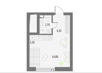 Квартира на продажу студия, 24.1 м2, Москва, метро Бутырская, Огородный проезд, 4с1