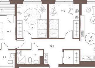 Продаю 3-ком. квартиру, 81.4 м2, Пензенская область