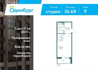 Квартира на продажу студия, 36.7 м2, Одинцово, ЖК Одинбург