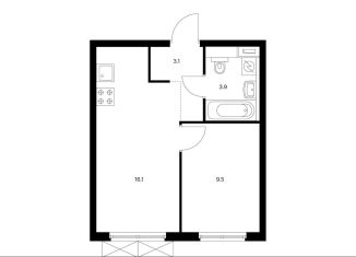 Продажа однокомнатной квартиры, 32.6 м2, Москва, ЖК Руставели 14, жилой комплекс Руставели 14, к2.7