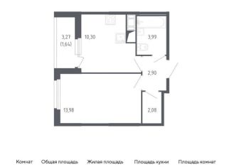 Продается 1-ком. квартира, 34.9 м2, Санкт-Петербург, метро Проспект Ветеранов, жилой комплекс Сандэй, 7.2