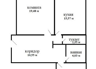 Двухкомнатная квартира на продажу, 682 м2, Краснодар, улица Бульварное Кольцо, 17